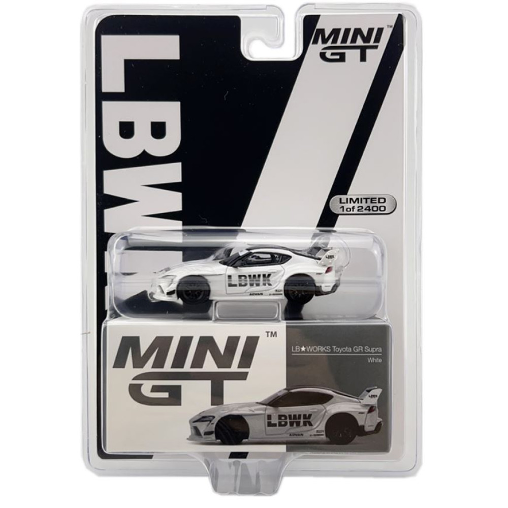 Машинка Mini GT LB☆WORKS Toyota GR Supra White - купить в